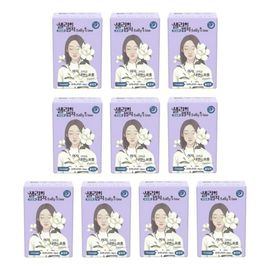 [SALLY'S LAW] Sanitary Pads Signiture Slim Fit Overnight 4PCS - 100% PLA Cover, Stylish line with adhesion, Eucalyptus Scent, Breathable Film, Double Leak-Proof Protection - Made in Korea